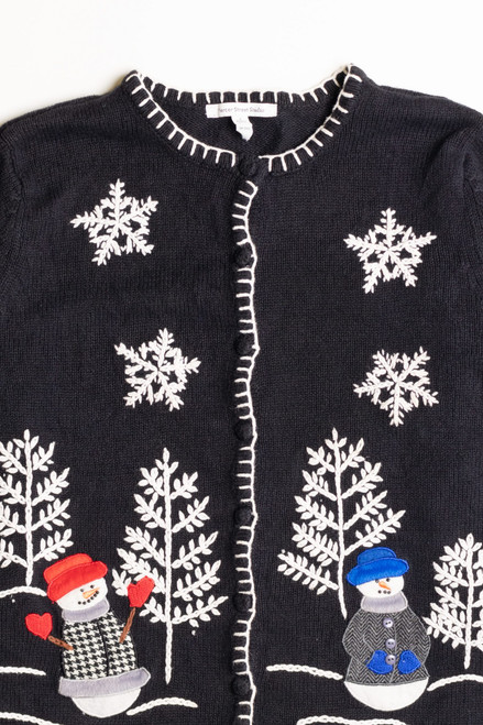 Black Ugly Christmas Cardigan 56876