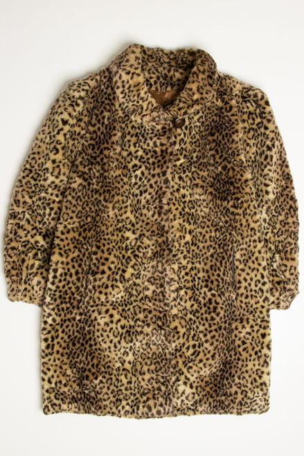 Leopard Faux Fur Coat 1