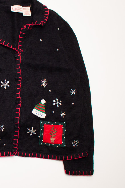 Black Ugly Christmas Cardigan 58642