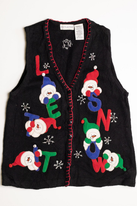 Black Ugly Christmas Vest 56793