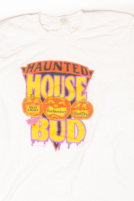 Vintage Bud Light Haunted House T-Shirt (1990s)