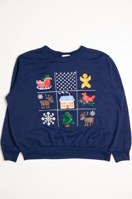 Blue Ugly Christmas Sweatshirt 59026