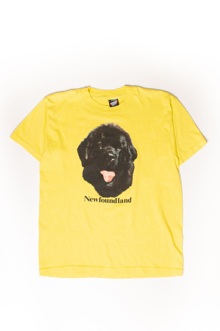 Vintage Newfoundland Dog Breeds ScreenStars T-Shirt (1980s)