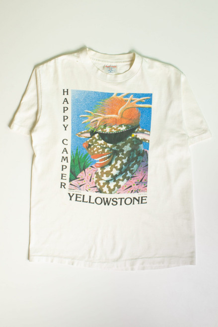 Vintage Happy Camper Yellowstone T-Shirt (1989)