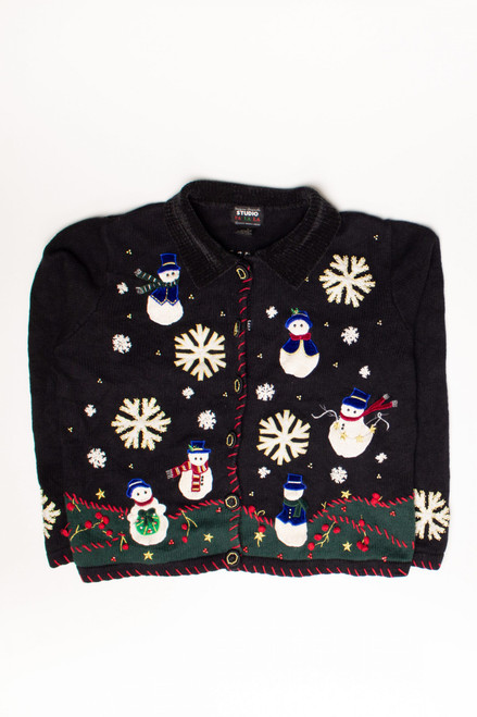 Black Ugly Christmas Cardigan 58647