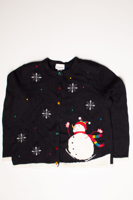 Black Ugly Christmas Cardigan 58649