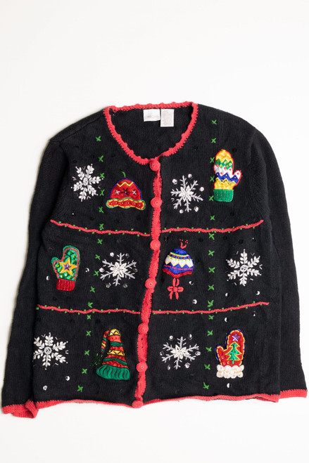 Black Ugly Christmas Cardigan 56813