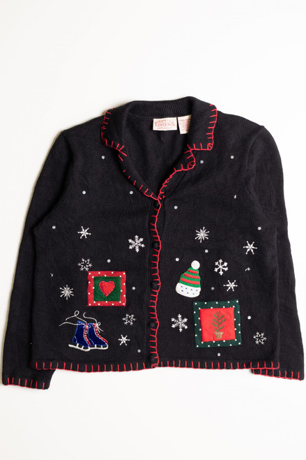 Black Ugly Christmas Cardigan 56847