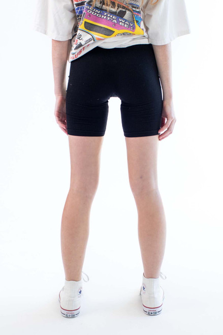 Seamless Ribbed Bike Shorts