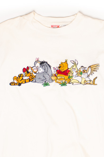 Vintage Winnie the Pooh Crew Embroidered T-Shirt (2000s)