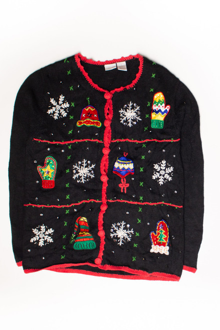 Black Ugly Christmas Cardigan 58653