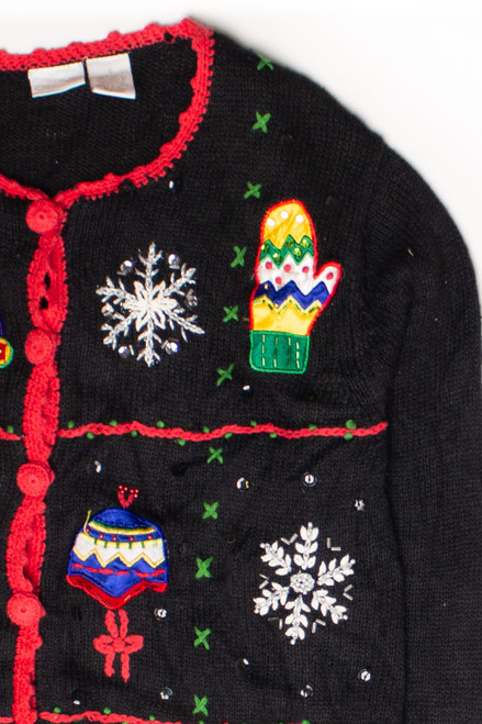 Black Ugly Christmas Cardigan 58653