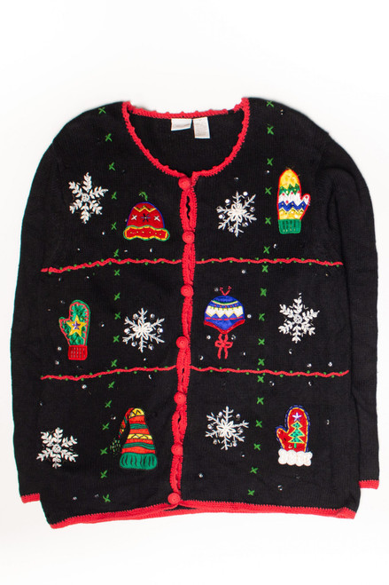 Black Ugly Christmas Cardigan 58654