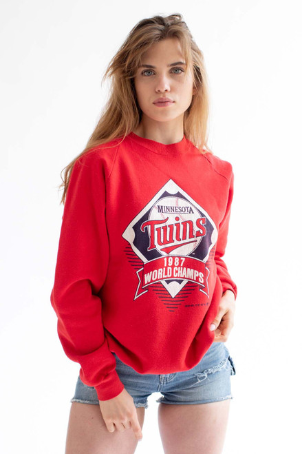 Vintage Red Twins World Series Champs Sweatshirt (1987)