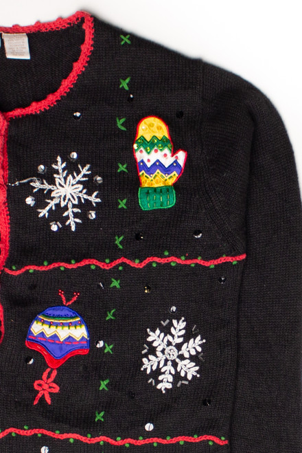 Black Ugly Christmas Cardigan 58661