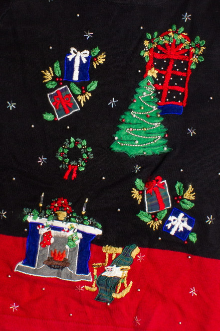 Black Ugly Christmas Pullover 60036