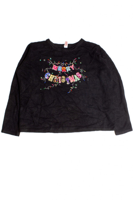 Black Ugly Christmas Pullover 61020