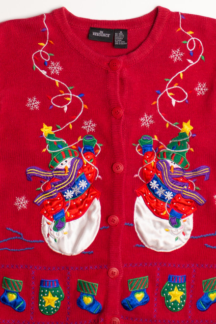 Red Ugly Christmas Cardigan 60007