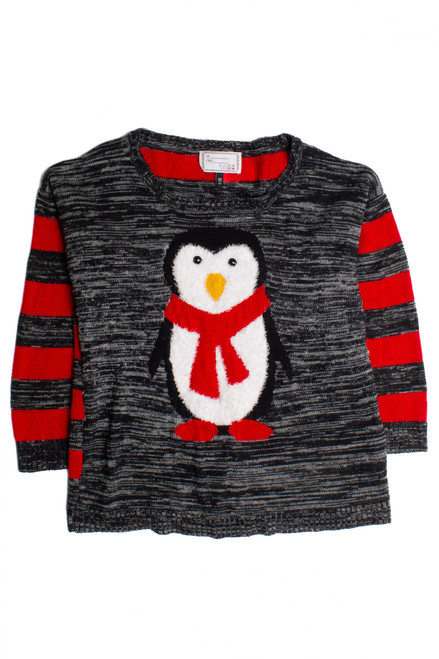 Gray Penguin Ugly Christmas Pullover 60186