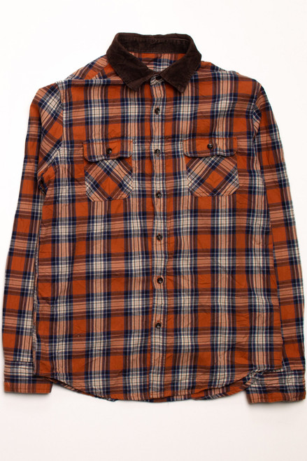 Vintage Orange  Flannel Shirt (1990s)