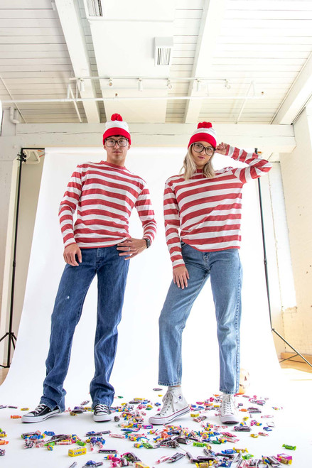 Red & White Striped Long Sleeve T-Shirt