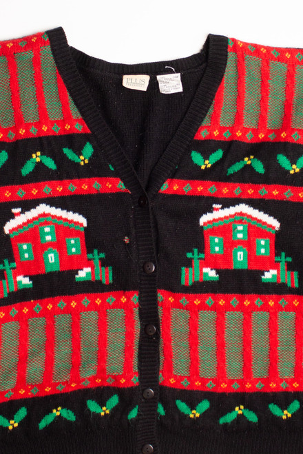 Black Ugly Christmas Cardigan 58989