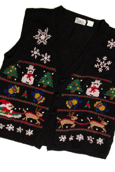 Black Ugly Christmas Vest 59198