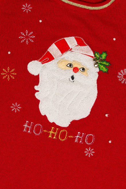 Red Ugly Christmas Santa Pullover 59176