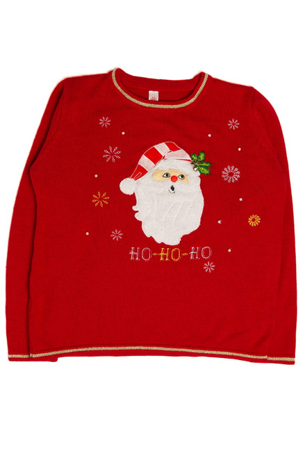 Red Ugly Christmas Santa Pullover 59176