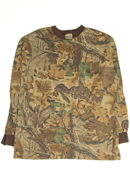 Camo Leaves Long Sleeve T-Shirt