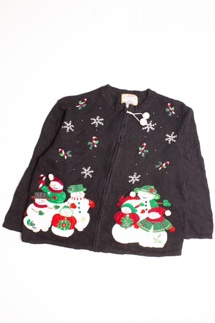 Black Ugly Christmas Cardigan 60330