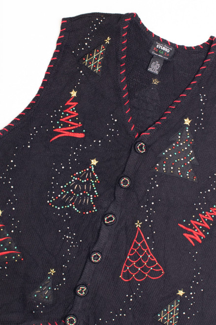 Black Ugly Christmas Vest 59240