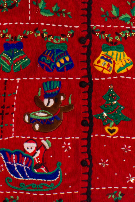 Red Ugly Christmas Cardigan 60129