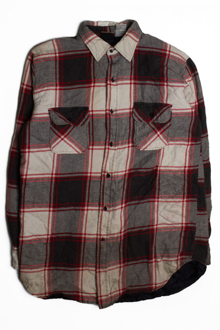 Vintage Beige Flannel Shacket (2000s)