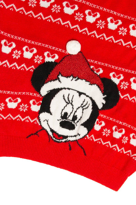 Red Ugly Christmas Mickey Mouse Pullover 60273