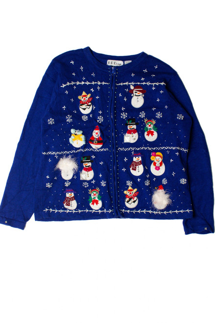 Blue Ugly Christmas Cardigan 59278