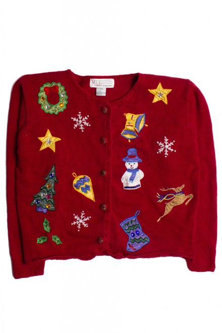 Red Ugly Christmas Cardigan 60221