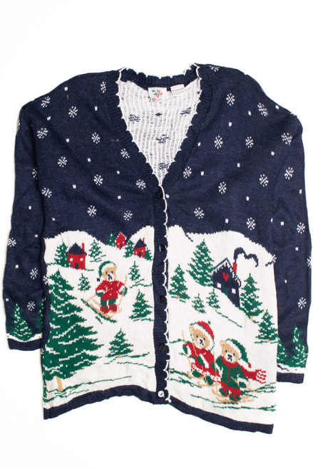 Blue Ugly Christmas Cardigan 59247