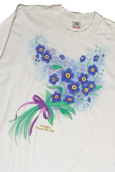 Alaska Forget Me Not Flower T-shirt