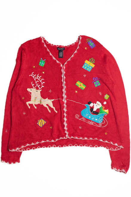 Red Ugly Christmas Cardigan 59250