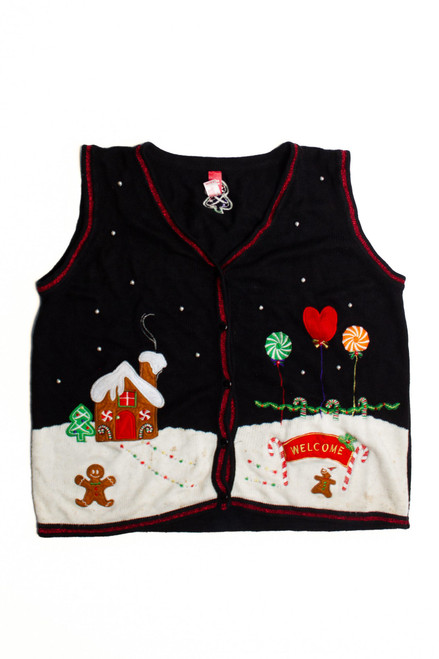 Black Ugly Christmas Vest 60375