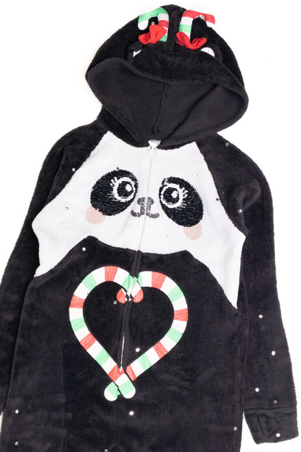 Kids' Christmas Panda Onesie