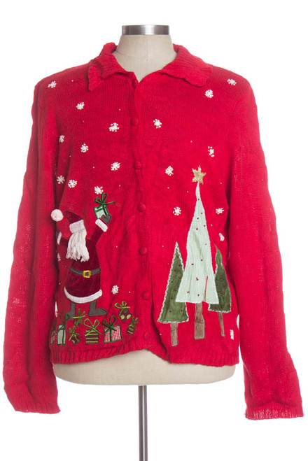 Red Ugly Christmas Cardigan 34068