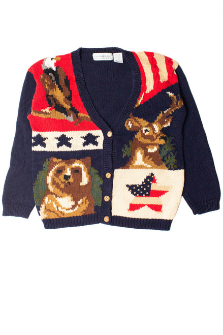 American Flag Eagle Cardigan