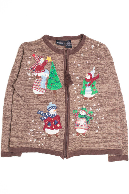 Brown Ugly Christmas Cardigan 61188