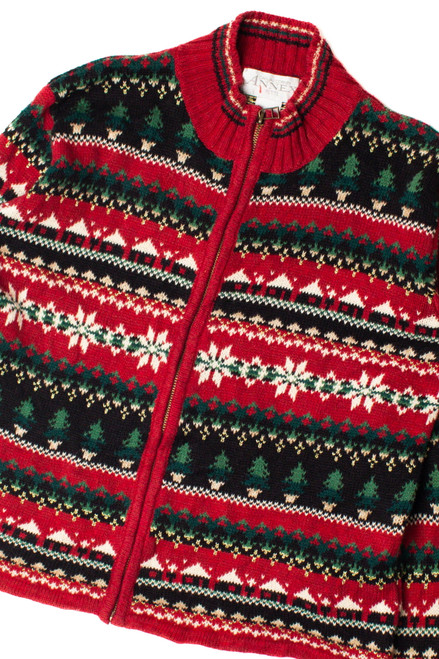 Multicolor Nordic Christmas Cardigan 59313