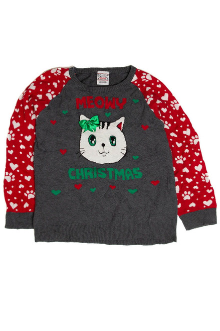 Meowy Christmas Ugly Christmas Sweater 62008