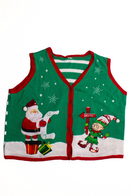 Green Ugly Christmas Vest 60294