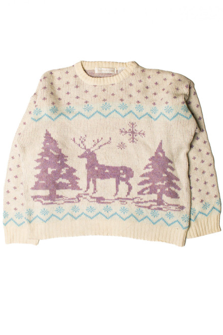 Reindeer In The Trees Ugly Christmas Pullover 59383