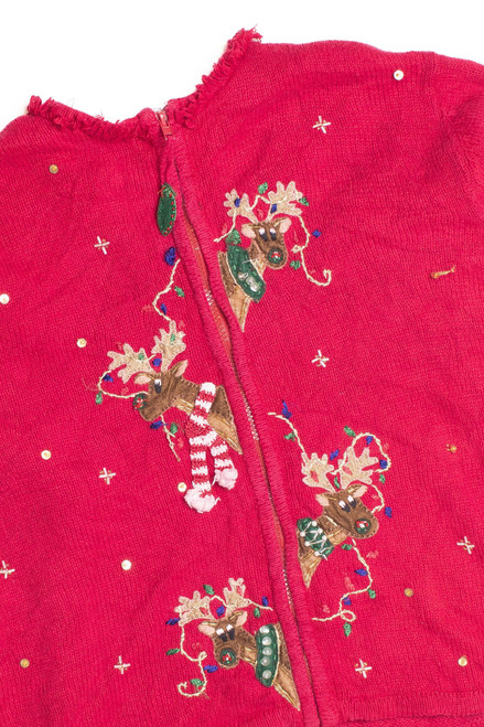 Red Ugly Christmas Cardigan 61112